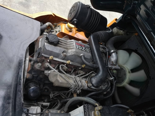 ขา่ยรถยกโตโยต้ารุ่น 7 เสาสูง 3 เมตรเข้าตู้ แผงงาสไลด์ เครื่องดีเซล เกียร์ธรรสดา