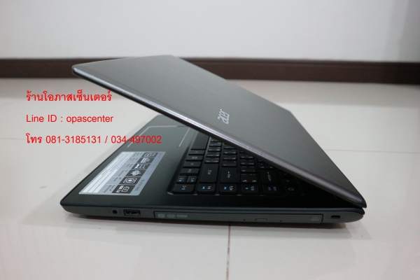 โน๊ตบุ๊ค ACER E5-475G-332Q สีเทา Core i3-6006U Ram 4G HDD 500 GB การ์ดจอ 940MX ที่ชาร์ท กระเป๋า สภาพ