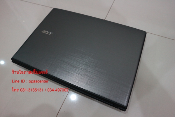 โน๊ตบุ๊ค ACER E5-475G-332Q สีเทา Core i3-6006U Ram 4G HDD 500 GB การ์ดจอ 940MX ที่ชาร์ท กระเป๋า สภาพ