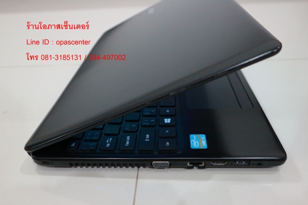 โน๊ตบุ๊ค ACER E1-570 15.6 นิ้ว Core i3-3217U Ram 4G HDD 500 GB ที่ชาร์ท กระเป๋า สภาพดี พร้อมใช้