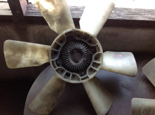 ฟรีพัดลมอีซูสุ Isuzu 6HE-1 ของแท้ ของเก่าจากญี่ปุ่น