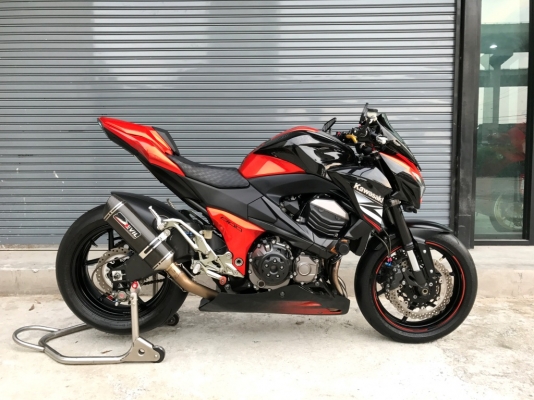 (( ดาวน์19000 )) ขาย Kawasaki Z800 สีส้มดำ ปี2014 แต่งเพียบ ราคา 269000 บาท
