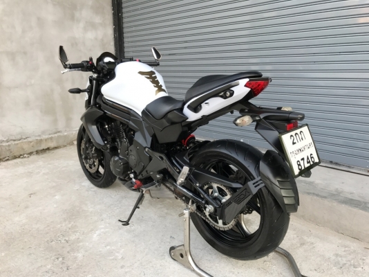 (( ฟรีดาวน์ออกรถไม่ต้องใช้เงิน )) ขาย Kawasaki ER6N ปี2014 สีขาว ราคา 155000 บาท