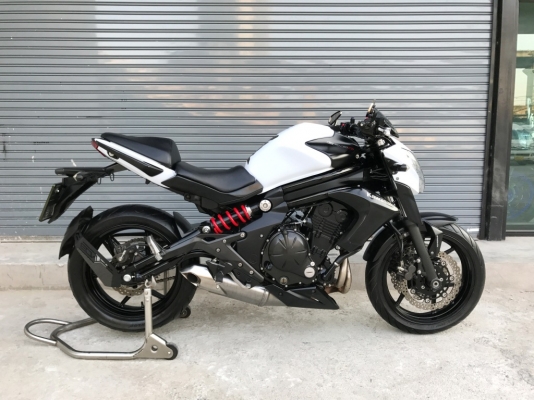 (( ฟรีดาวน์ออกรถไม่ต้องใช้เงิน )) ขาย Kawasaki ER6N ปี2014 สีขาว ราคา 155000 บาท