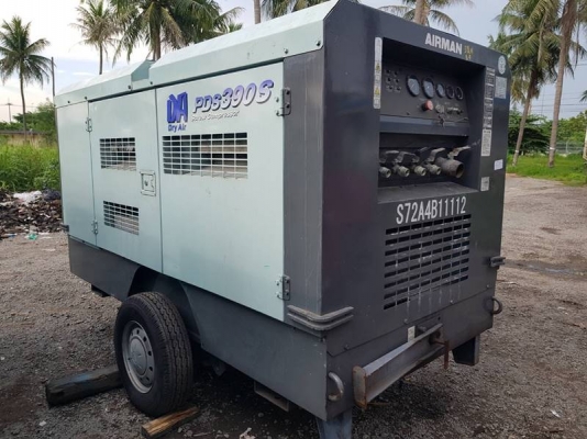 PDS390SD-เครื่องปั๊มลม Airman 7 bar ุ390cfm. เครื่องยนต์ Isuzu นำเข้าจากญี่ปุ่น by OEK