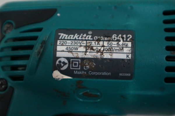 สว่าน Makita ของแท้ 10 มม. รุ่น 6412 สภาพดี พร้อมใช้งาน