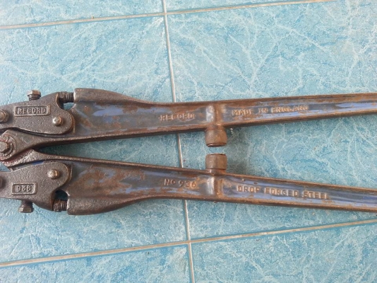 กรรไกรตัดเหล็ก Record made in England ขนาด 36 นิ้ว มือสอง