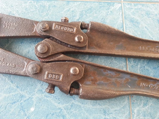 กรรไกรตัดเหล็ก Record made in England ขนาด 36 นิ้ว มือสอง