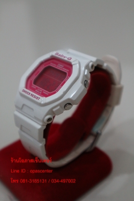 นาฬิกา CASIO Baby-G รุ่น BG-5601-7DR ขาวชมพู ของแท้ สภาพใหม่มาก ส่งฟรี นาฬิกา CASIO Baby-G รุ่น BG-5601-7DR ขาวชมพู ของแท้ สภาพใหม่มาก ส่งฟรี