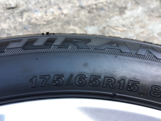 ล้อแม็ก Honda City 2012 ขอบ15 (5 ก้านคู่) พร้อมยาง Bridgestone 175-65-15