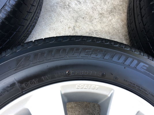 ล้อแม็ก Honda City 2012 ขอบ15 (5 ก้านคู่) พร้อมยาง Bridgestone 175-65-15