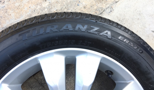 ล้อแม็ก Honda City 2012 ขอบ15 (5 ก้านคู่) พร้อมยาง Bridgestone 175-65-15
