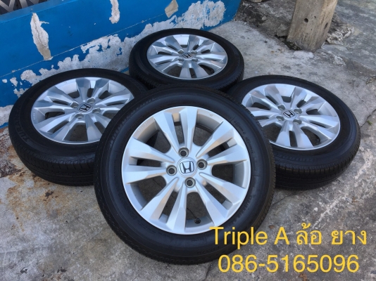 ล้อแม็ก Honda City 2012 ขอบ15 (5 ก้านคู่) พร้อมยาง Bridgestone 175-65-15