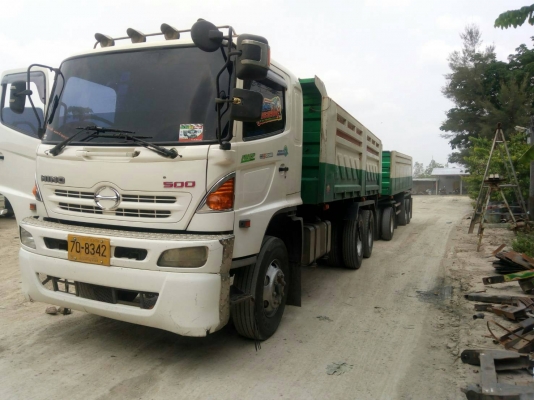 Hino maga เครื่อง 380 แรง ปี 52 แม่ลูกดัมพ์สามมิตร เครื่อง/เกียร์เดิม สวยพร้อมใช้งาน