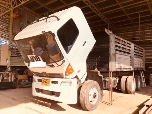 Hino mega เครื่อง 320 แรง ปี 50 ไฮสปีด สวยจัด ยางเต็ม #กระบะดัมพ์ต่อใหม่ครับ สภาพพร้อมใช้งาน ทะเบียนพร้อม