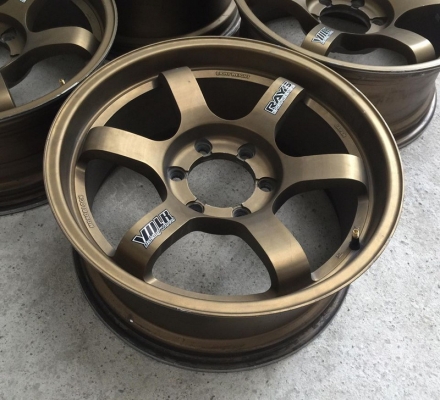 ล้อ TE37 ขอบ18x8 สีBR เหมือนล้อเเท้ปีเก่า สภาพสวยสีเดิมๆ 4วง