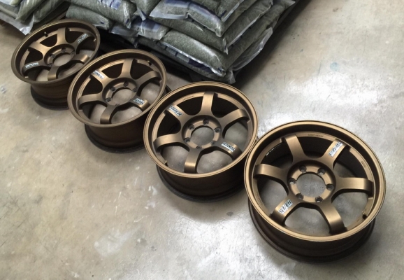 ล้อ TE37 ขอบ18x8 สีBR เหมือนล้อเเท้ปีเก่า สภาพสวยสีเดิมๆ 4วง