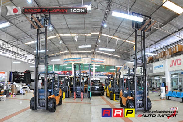 ขายรถโฟล์คลิฟท์มือสอง TOYOTA รุ่น 7FDJ35-11462 นำเข้าจากประเทศญี่ปุ่น 100\% ไม่เคยใช้งานในไทย