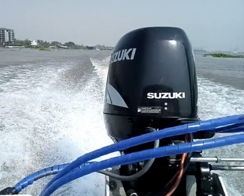 ขายเรือ seat boat 13 ฟุตsport เครื่อง40แรง (ทริมไฟฟ้า) เครื่องเสียง แน่นๆ 160,000.บาท