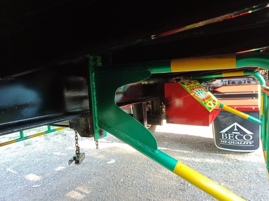 ขายลูกพ่วงพื้นเรียบ 2 เพลา ยาว 6.20 ม กว้าง 2.50 ม ปี 55 เพลาเเม็ก