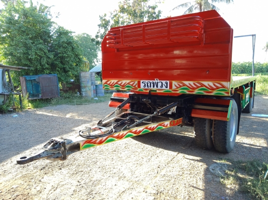 ขายลูกพ่วงพื้นเรียบ 2 เพลา ยาว 6.20 ม กว้าง 2.50 ม ปี 55 เพลาเเม็ก