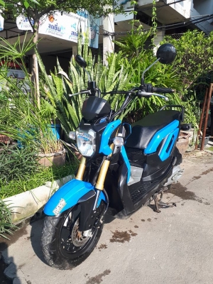 Honda Zoomer X ปี 2557 สีน้ำเงินดำ รถสวยมากมาย