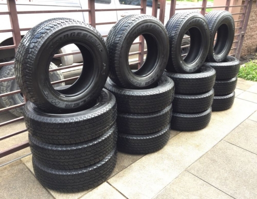 ยาง Bridgestone 245 70 16 ปลายปี17 มีให้เลือก4ชุด ดอกเต็ม ไม่มีปะ ใช้ยาว ราคาไม่แพง ยาง Bridgestone 245 70 16 ปลายปี17 มีให้เลือก4ชุด ดอกเต็ม ไม่มีปะ ใช้ยาว ราคาไม่แพง