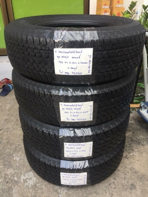 ยาง Bridgestone 245 70 16 ปลายปี17 มีให้เลือก4ชุด ดอกเต็ม ไม่มีปะ ใช้ยาว ราคาไม่แพง