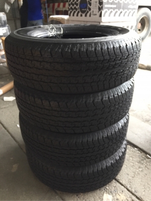 ยาง Bridgestone 245 70 16 ปลายปี17 มีให้เลือก4ชุด ดอกเต็ม ไม่มีปะ ใช้ยาว ราคาไม่แพง