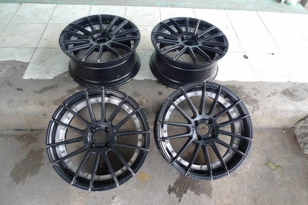 ขอบ17นิ้ว4รู100 ชุดนี้สมบูรณ์พร้อมใช้ ราคา 4300 บาท