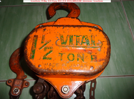 ขายรอกโซ่ญี่ปุ่น ยี่ห้อ Vital ขนาด 1.5 ตัน MADE IN JAPAN