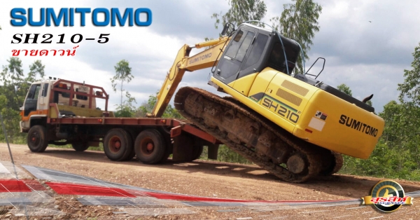 ขายดาวน์รถแบคโฮ SUMITOMO SH210-5 ใช้งาน 6,1xx ชั่วโมง