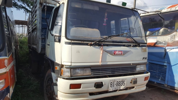 ขาย รถ 10 ล้อดั้ม HINO FM1MNKA ดั้มสามมิตร เครื่อง EM100 220 แรงม้า คัสซีสวย สโลว์กลาง มีลำโพงลากพ่ว
