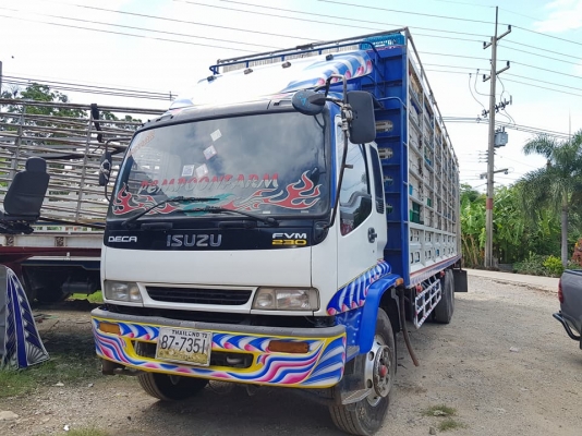 เดกก้า230แรง ปี47 รถวิ่งไก่ยาว 10เมตร20 พร้อมกล่องไก่ 500 ลูก พ่อค้าตัดได้เจ้าของรีบ