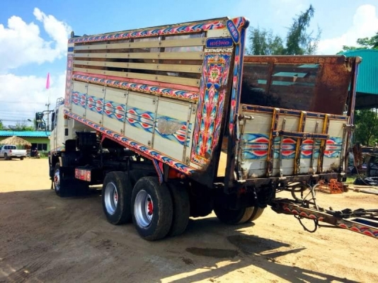 Hino 344 แรง ปี 53 แม่ลูกดัมพ์มิเนียมคอกเกษตร รถสวยเดิมพร้อมใช้งาน ยางดี ทะเบียนพร้อม