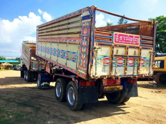 Hino 344 แรง ปี 53 แม่ลูกดัมพ์มิเนียมคอกเกษตร รถสวยเดิมพร้อมใช้งาน ยางดี ทะเบียนพร้อม