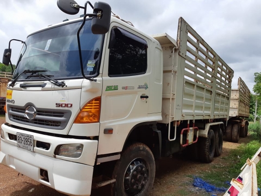 พ่วง22ล้อ HINO 344 ปี54 ไมล์2แสน กระบะเหล็ก - ดั้ม อู่พิรุณ เดิมๆไม่เคยทำสี สภาพพร้อมใช้งาน