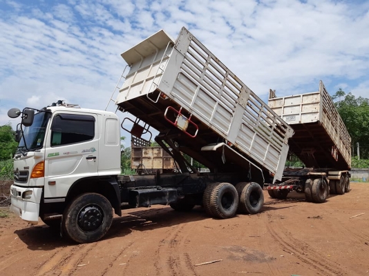 พ่วง22ล้อ HINO 344 ปี54 ไมล์2แสน กระบะเหล็ก - ดั้ม อู่พิรุณ เดิมๆไม่เคยทำสี สภาพพร้อมใช้งาน