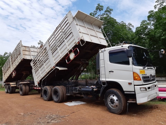 พ่วง22ล้อ HINO 344 ปี54 ไมล์2แสน กระบะเหล็ก - ดั้ม อู่พิรุณ เดิมๆไม่เคยทำสี สภาพพร้อมใช้งาน