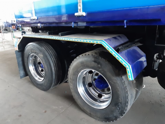 พ่วง 22 ล้อ HINO 380 ปี56 กระบะมิเนียม - ดั้ม อู่.โชคชัย แม่ยาว 6.20ม. ลูกยาว7ม. บรรทุกของได้ 32 ตัน