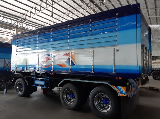 พ่วง 22 ล้อ HINO 380 ปี56 กระบะมิเนียม - ดั้ม อู่.โชคชัย แม่ยาว 6.20ม. ลูกยาว7ม. บรรทุกของได้ 32 ตัน