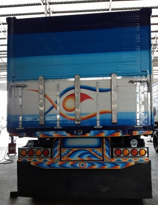 พ่วง 22 ล้อ HINO 380 ปี56 กระบะมิเนียม - ดั้ม อู่.โชคชัย แม่ยาว 6.20ม. ลูกยาว7ม. บรรทุกของได้ 32 ตัน