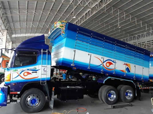 พ่วง 22 ล้อ HINO 380 ปี56 กระบะมิเนียม - ดั้ม อู่.โชคชัย แม่ยาว 6.20ม. ลูกยาว7ม. บรรทุกของได้ 32 ตัน พ่วง 22 ล้อ HINO 380 ปี56 กระบะมิเนียม - ดั้ม อู่.โชคชัย แม่ยาว 6.20ม. ลูกยาว7ม. บรรทุกของได้ 32 ตัน