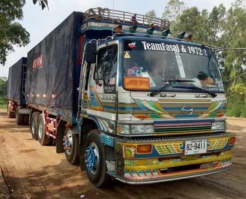 พ่วง 20 ล้อ ฮีโน่ 3H วางเครื่อง P11 320 แรง กระบะมเนียม - ดั้ม อู่เบิ้ม สภาพสวย ๆ พร้อมใช้พร้อมโอน