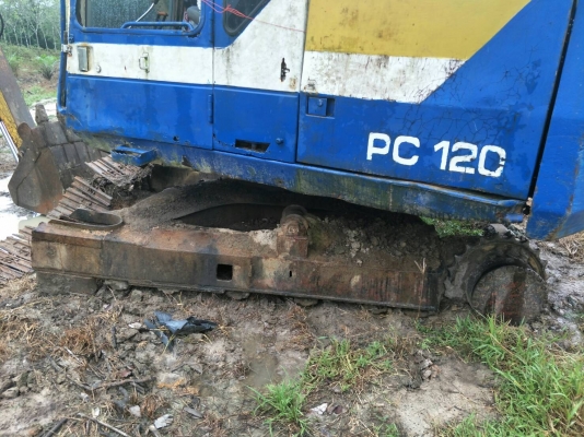 ขายรถแบคโฮ KOMATSU PC120-5 ตัวเดินใหญ่ มีระบบหัวกระแทก บูมอาร์มสวย เอวใหม่ ราคา 320000