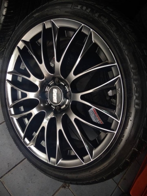 มือสอง BBS สีไฮเปอร์ ขอบ 17 ใส่รถ 4 รู 100 ราคา 7900 บาท