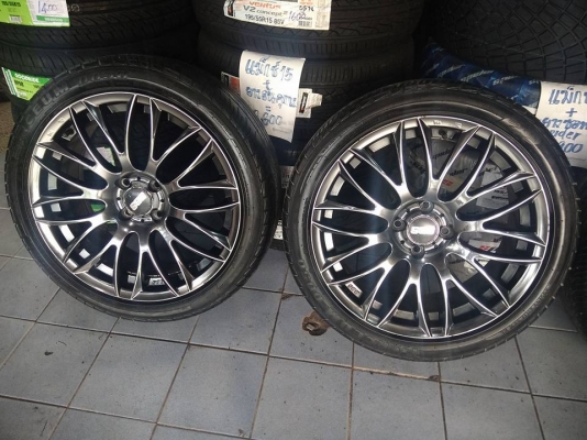 มือสอง BBS สีไฮเปอร์ ขอบ 17 ใส่รถ 4 รู 100 ราคา 7900 บาท