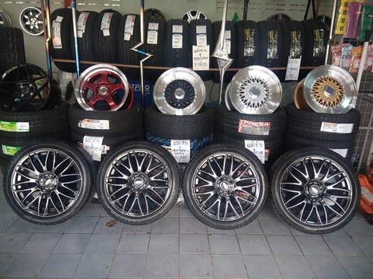 มือสอง BBS สีไฮเปอร์ ขอบ 17 ใส่รถ 4 รู 100 ราคา 7900 บาท