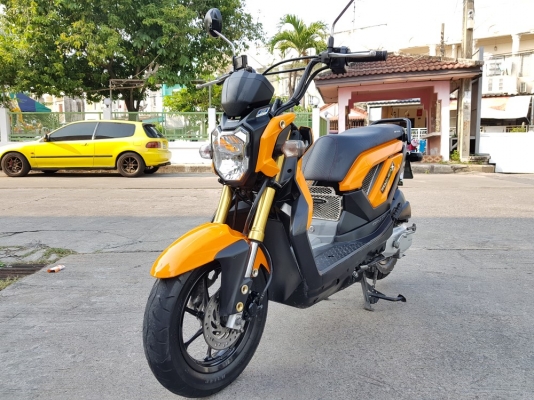 Zoomer x 2014 วิ่งน้อย สีส้มสด รถบ้านแท้ มือเดียว