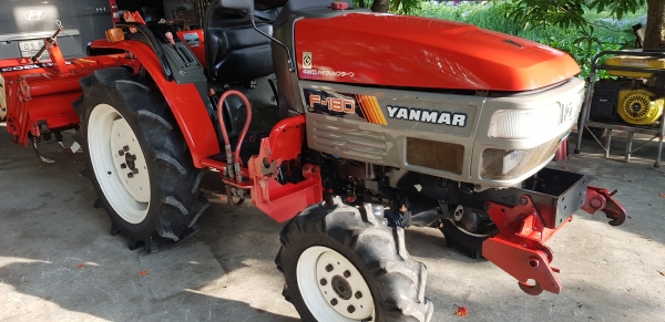 รถไถนั่งขับพร้อมใช้งาน 18 แรง พร้อมโรตารี พร้อมชุดตักหน้า